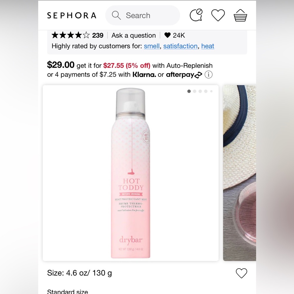 Hot toddy heat spray